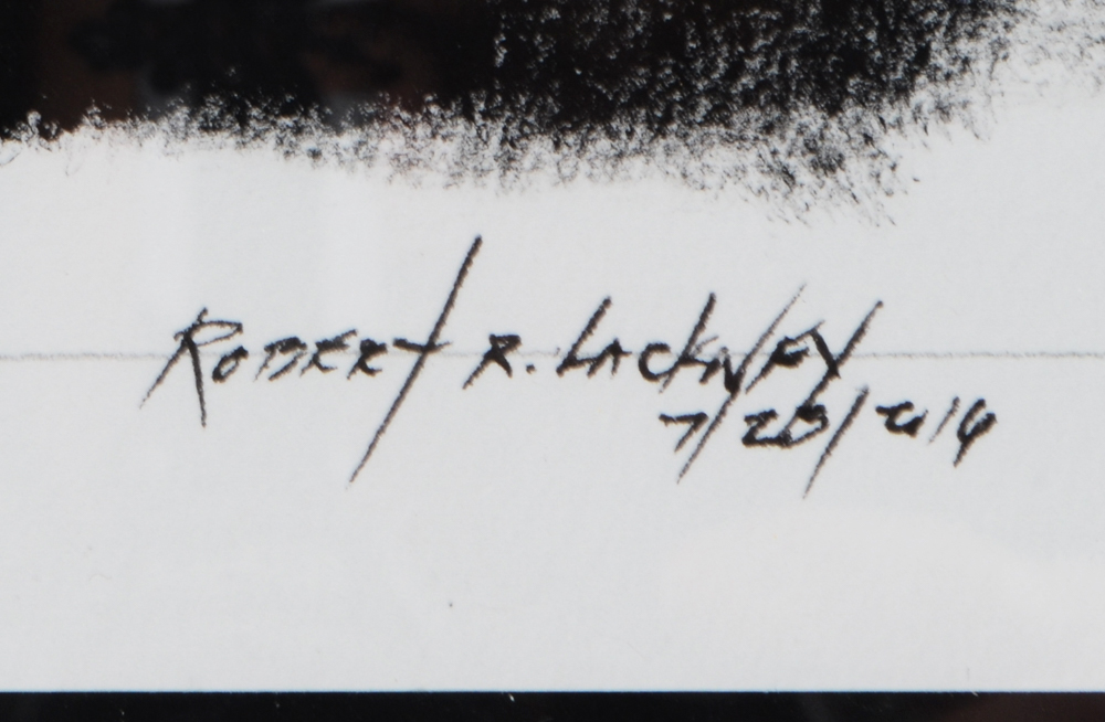 Robert Lackney Mixed Media Drawing "Shadows in My Mind"