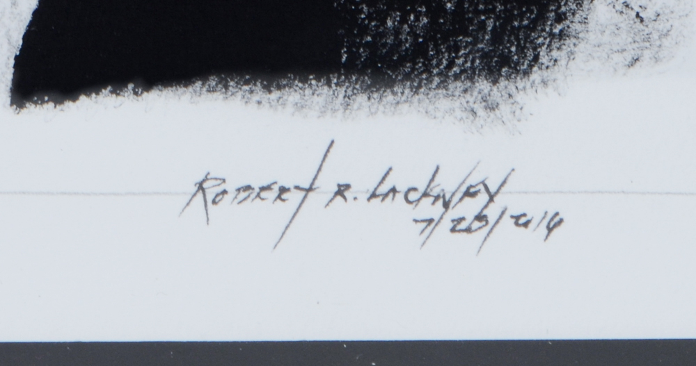 Robert Lackney Mixed Media Drawing "Shadows in My Mind"