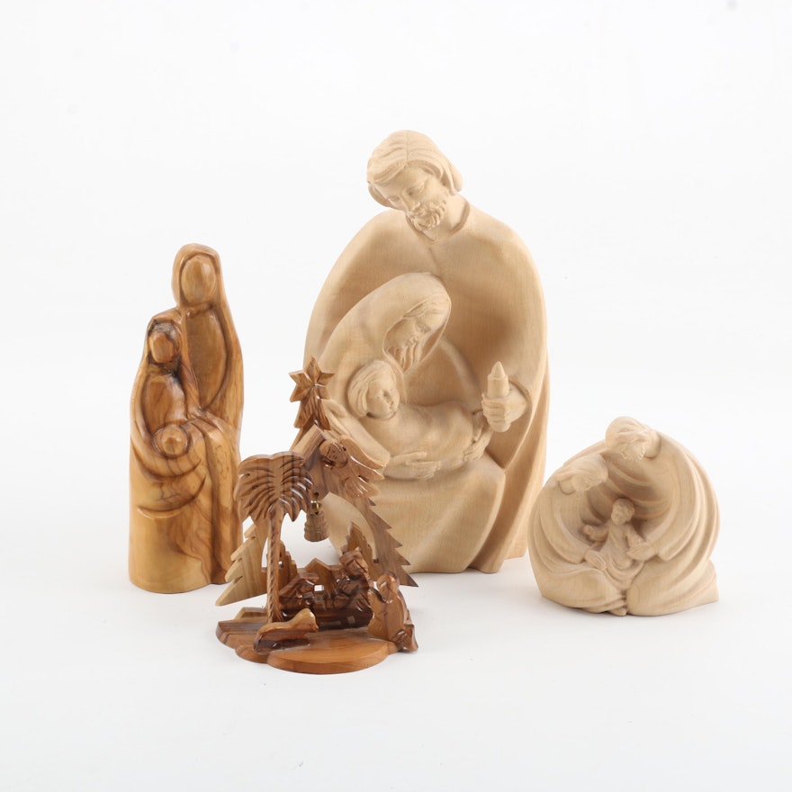 Holy Family Wooden Figurines