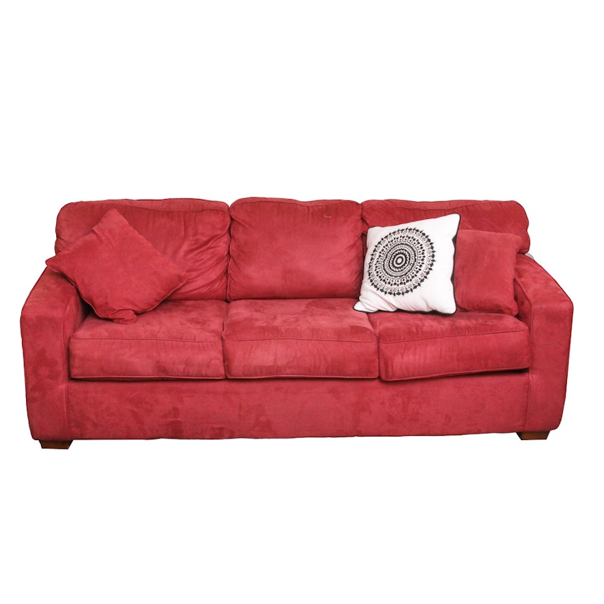 Red Modern Style Sleeper Sofa