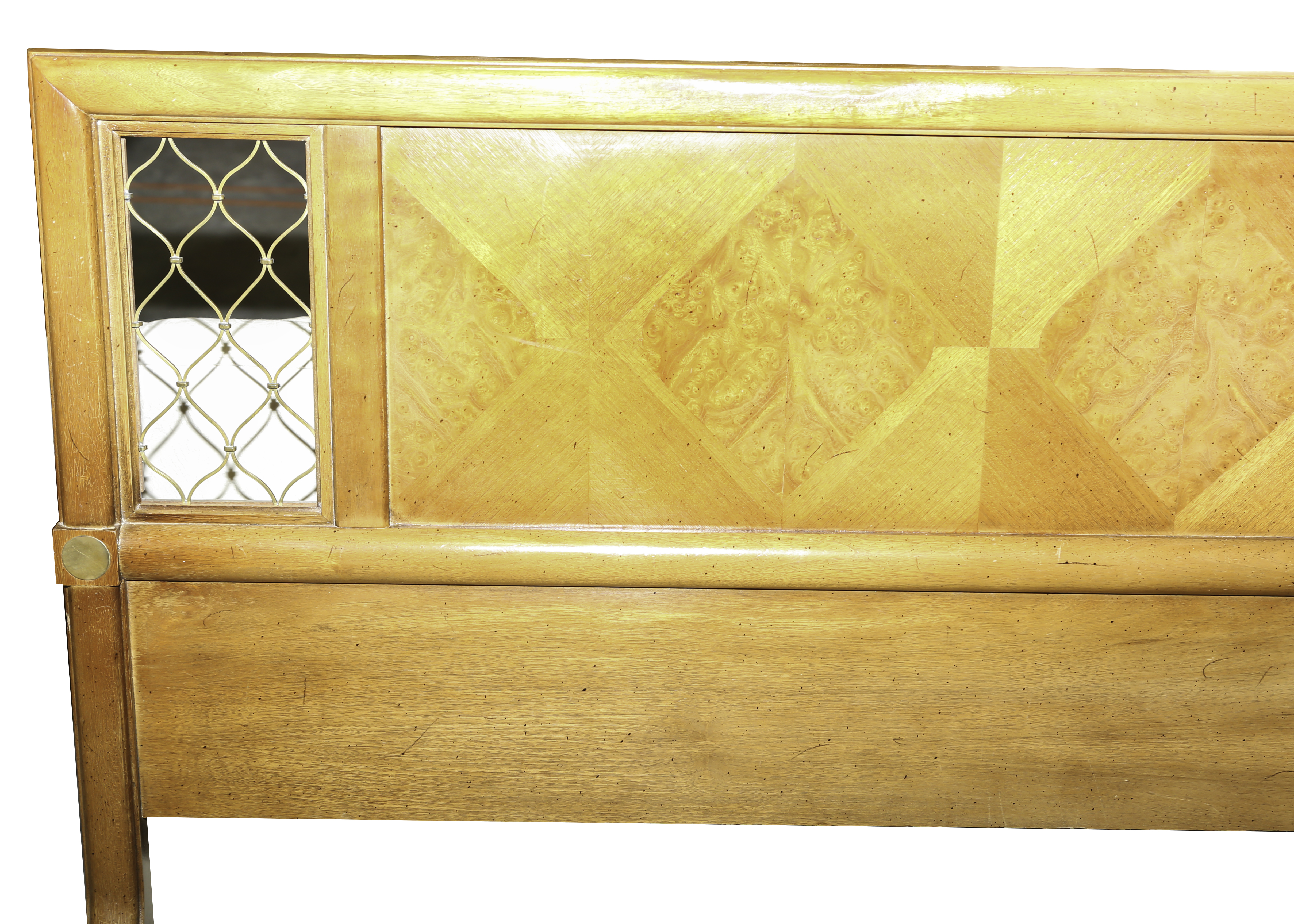 Vintage Mid Century Modern King Size Headboard by American of Martinsville