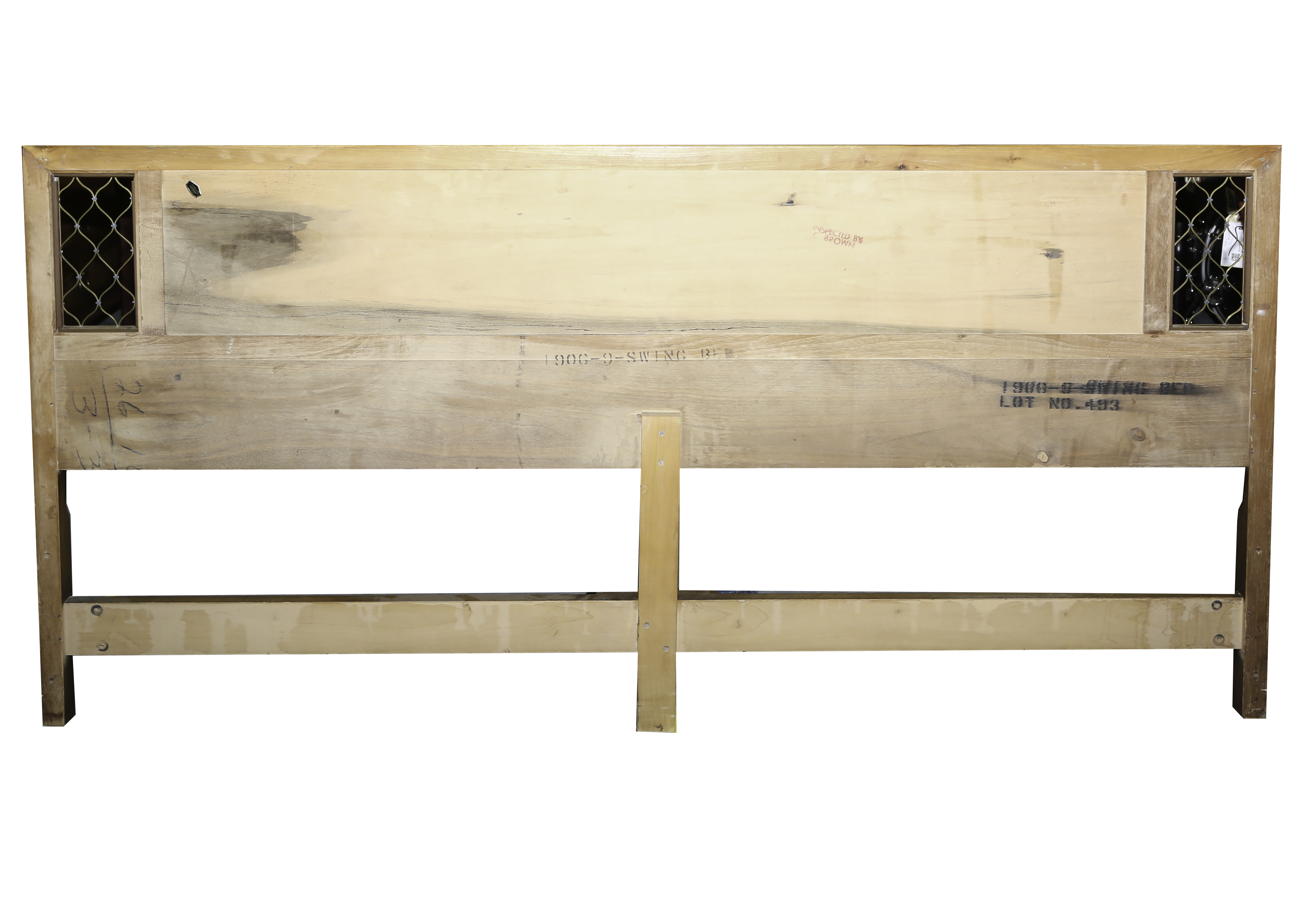 Vintage Mid Century Modern King Size Headboard by American of Martinsville