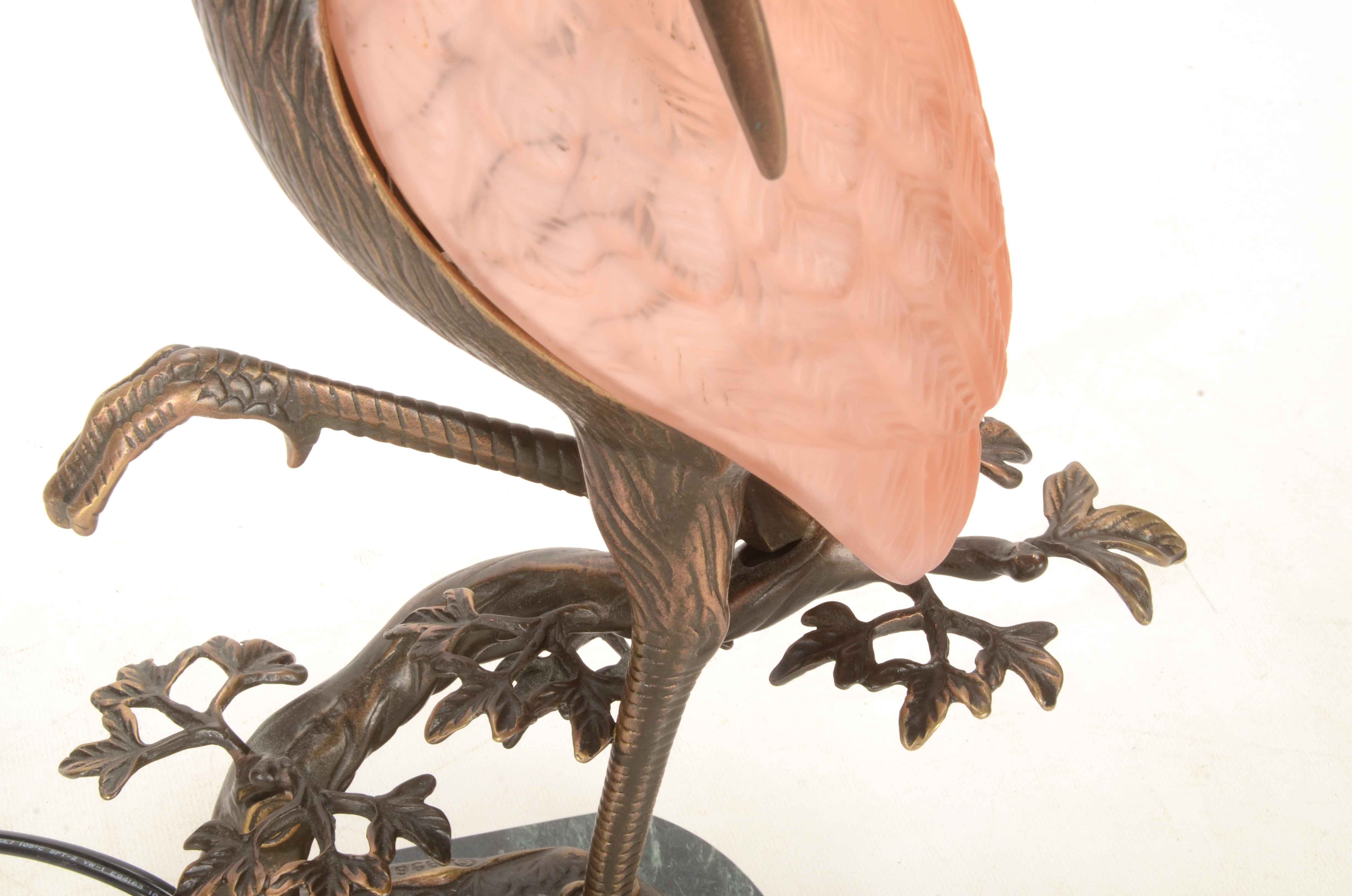 Figural Heron Lamp by Andrea by Sadek