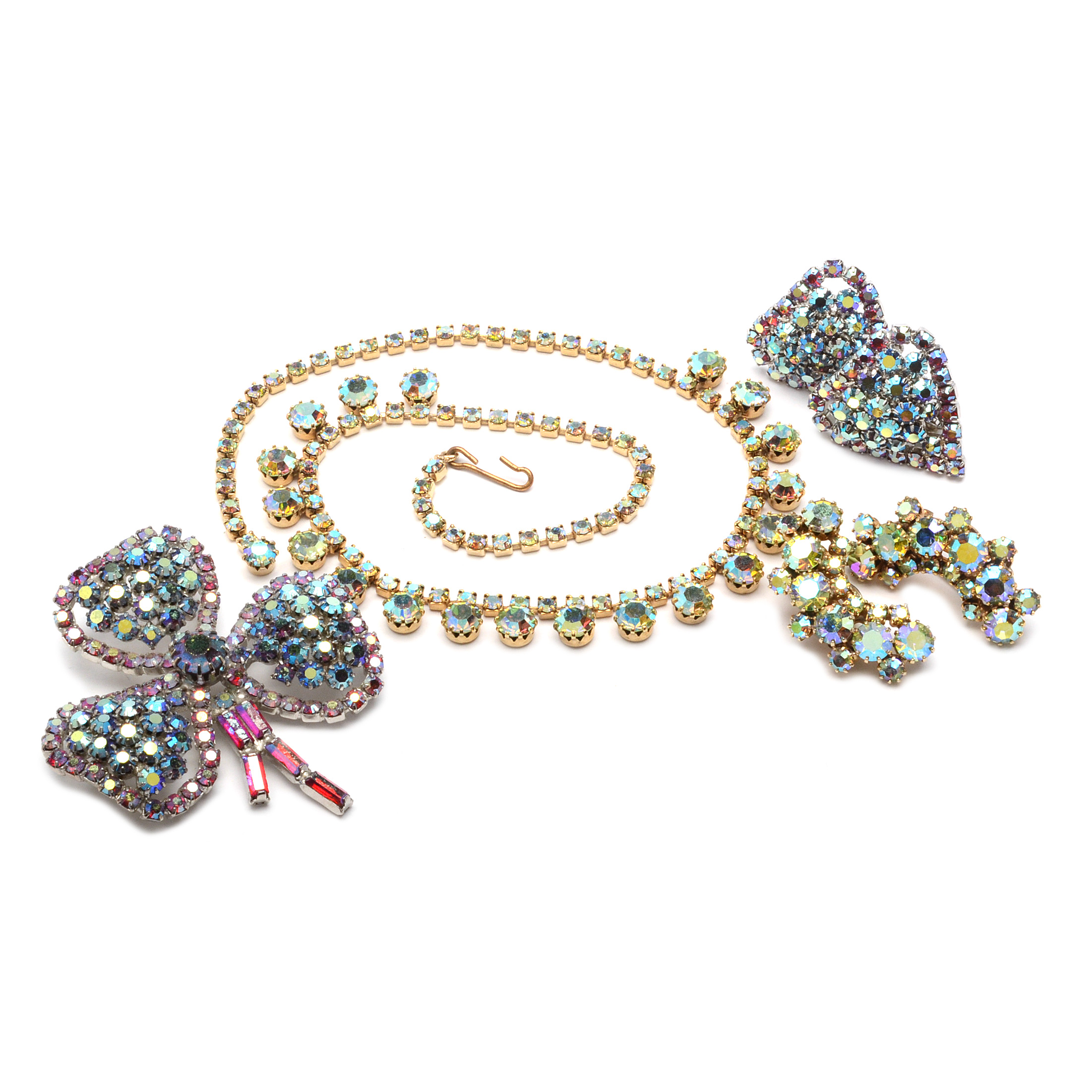 Vintage Weiss and Other Aurora Borealis Rhinestone Jewelry