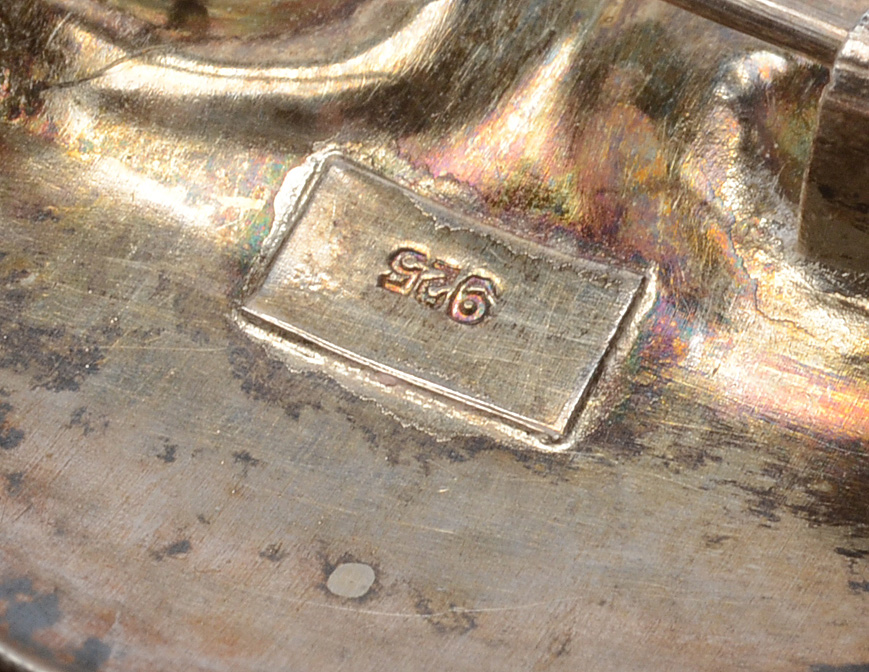 Signed Artisan Sterling Silver Brooch with Telkari Filigree