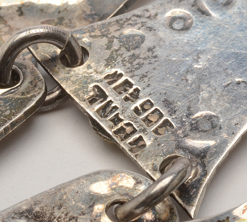 Sterling Silver Articulated Harlequin Figural Brooch