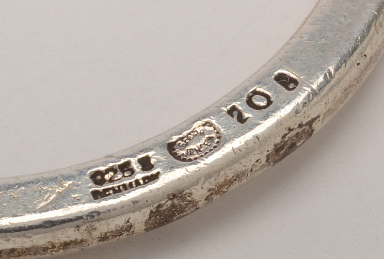 Georg Jenson Sterling Silver Key Ring #208