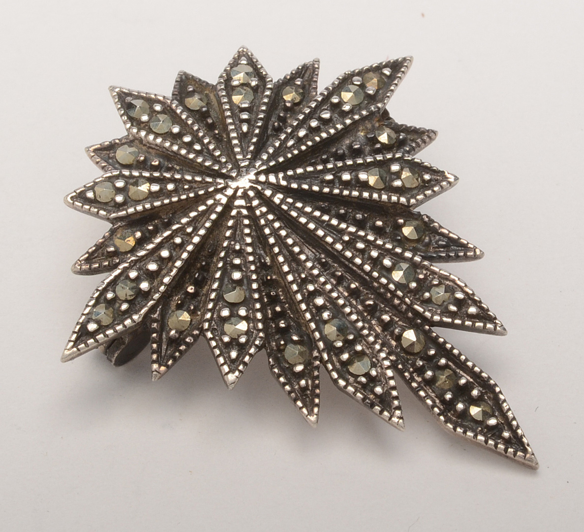 Sterling Silver Marcasite Brooches and RIng