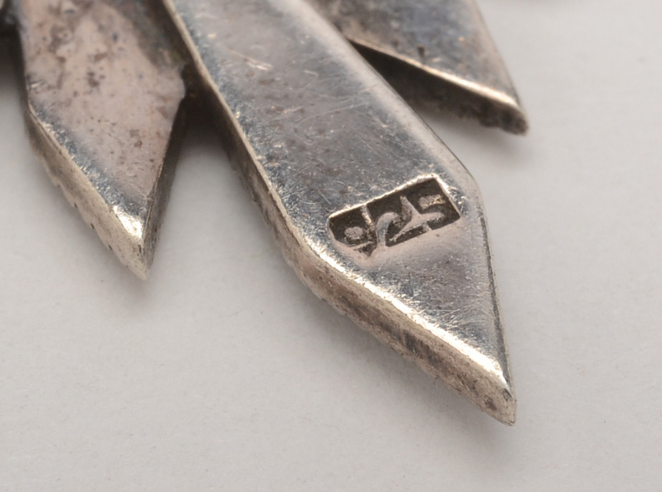 Sterling Silver Marcasite Brooches and RIng