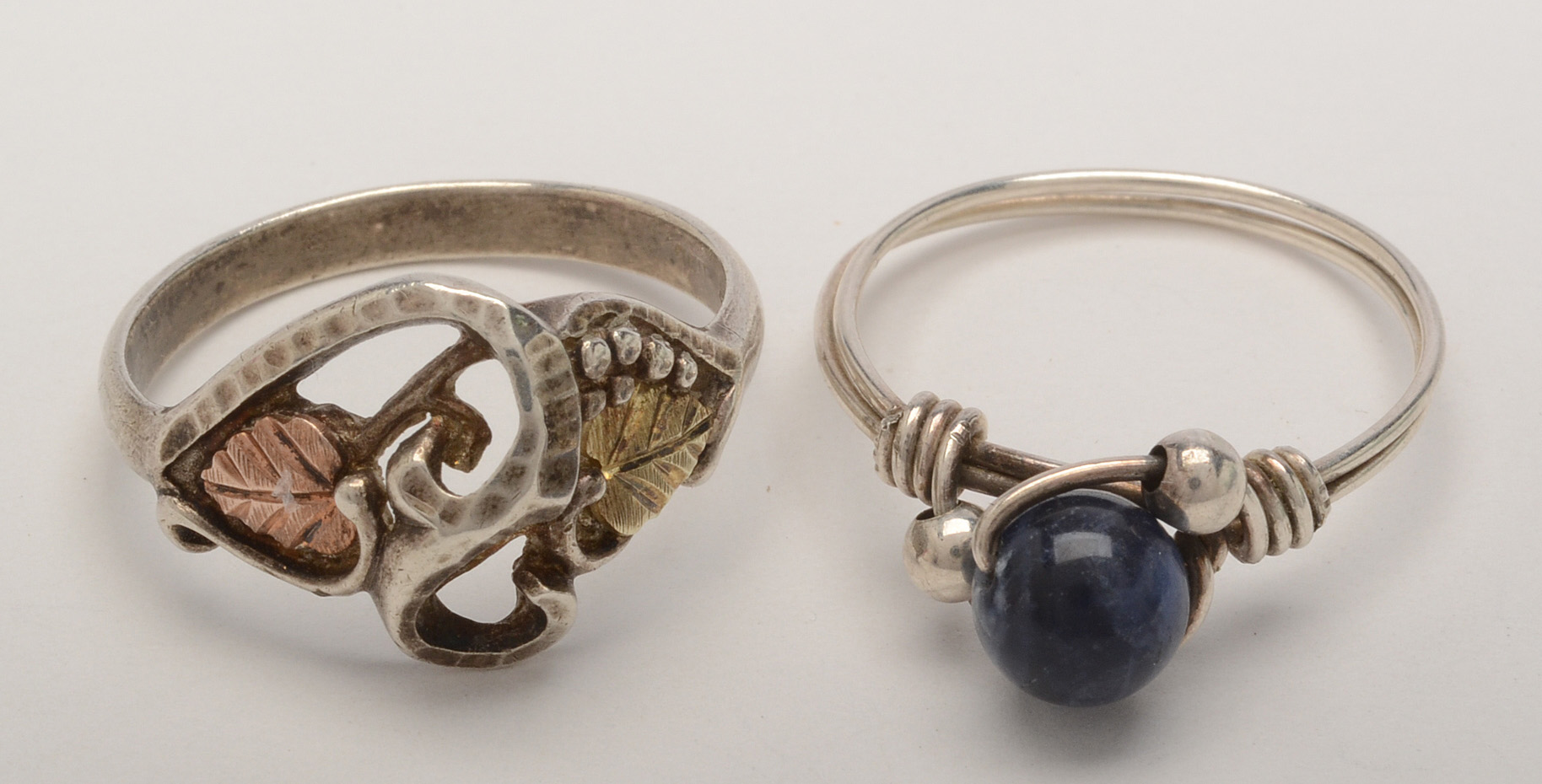 Sterling Silver and Silver Tone Rings with Cubic Zirconia and Other Stones