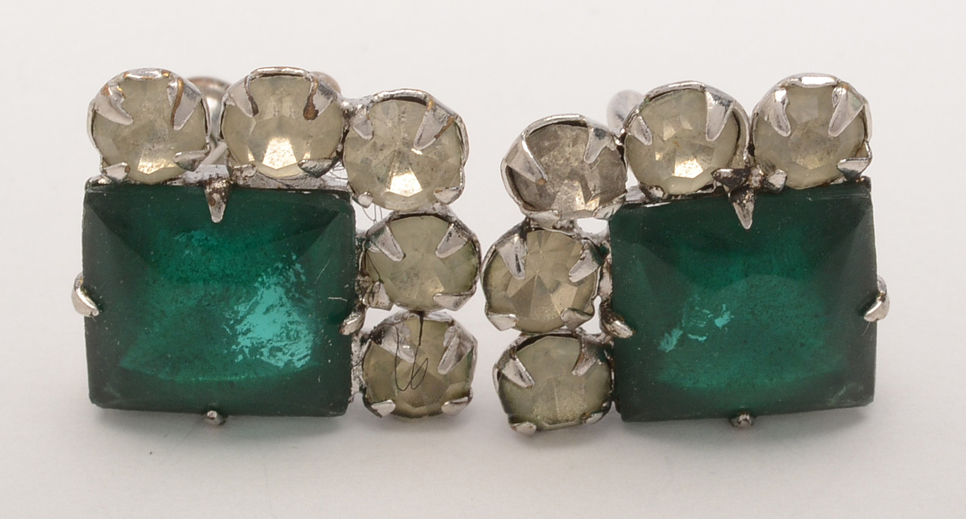 Costume Jewelry with Faux Pearls and Rhinestones