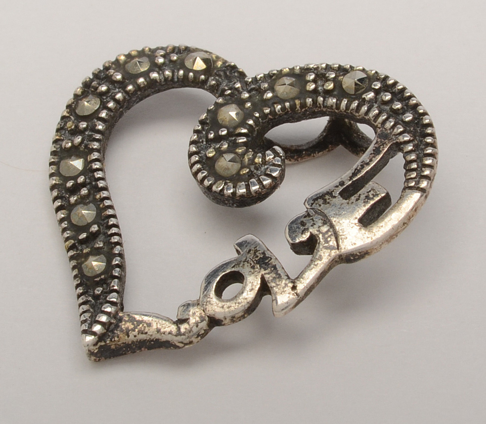 Sterling Silver Marcasite Pendants and Ring