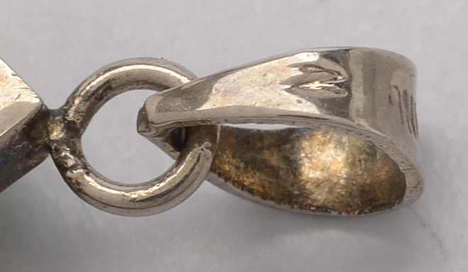 Sterling Silver Cross Gemstone Pendant and Vintage Rhinestone Shoe Clips