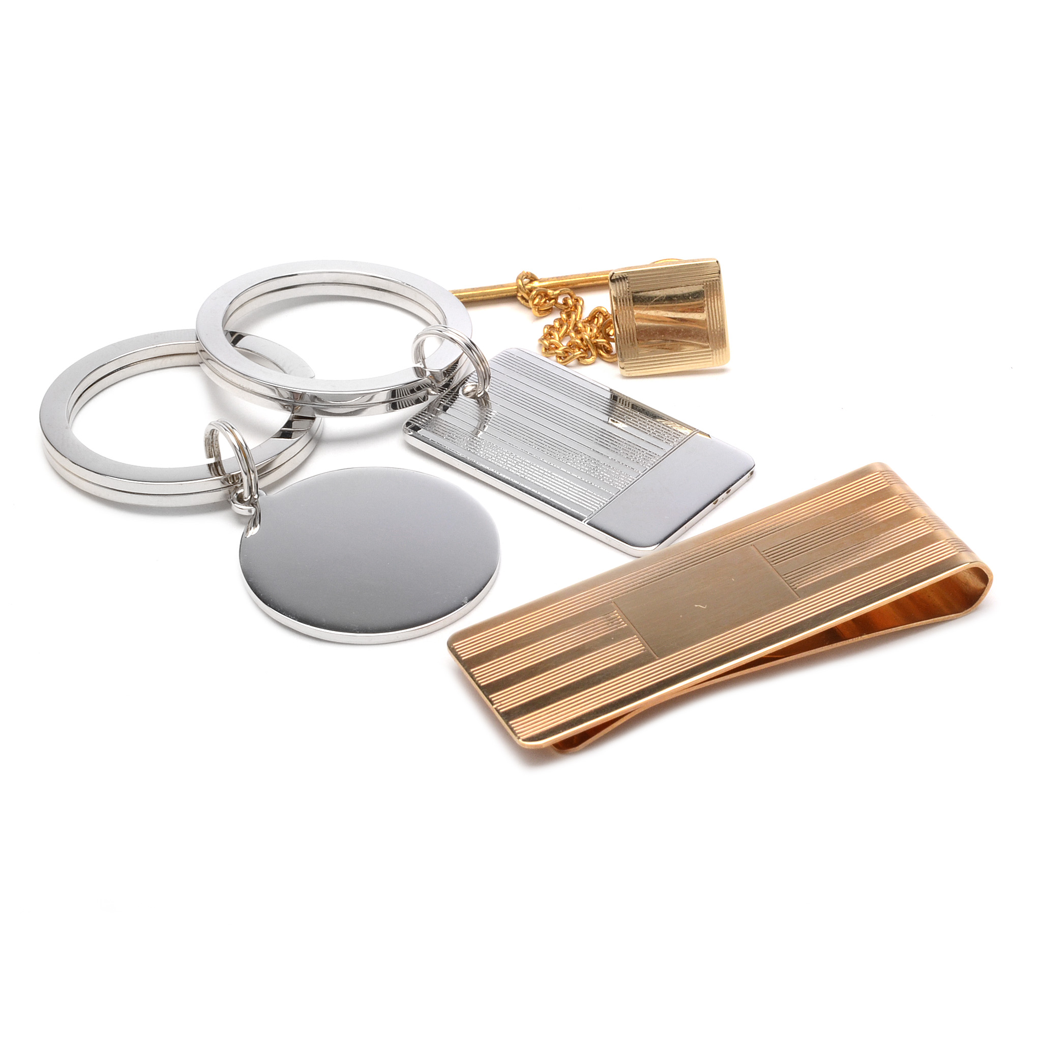 14K Yellow Gold Money Clip and Other Metal Accessories