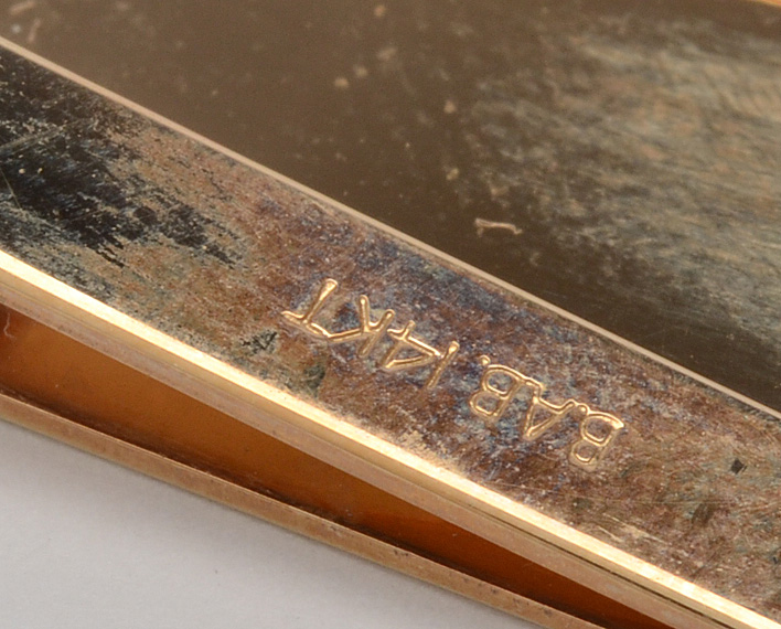 14K Yellow Gold Money Clip and Other Metal Accessories