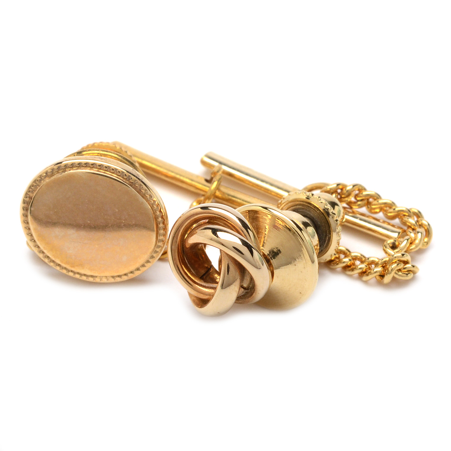 14K Yellow Gold Tie Tacks