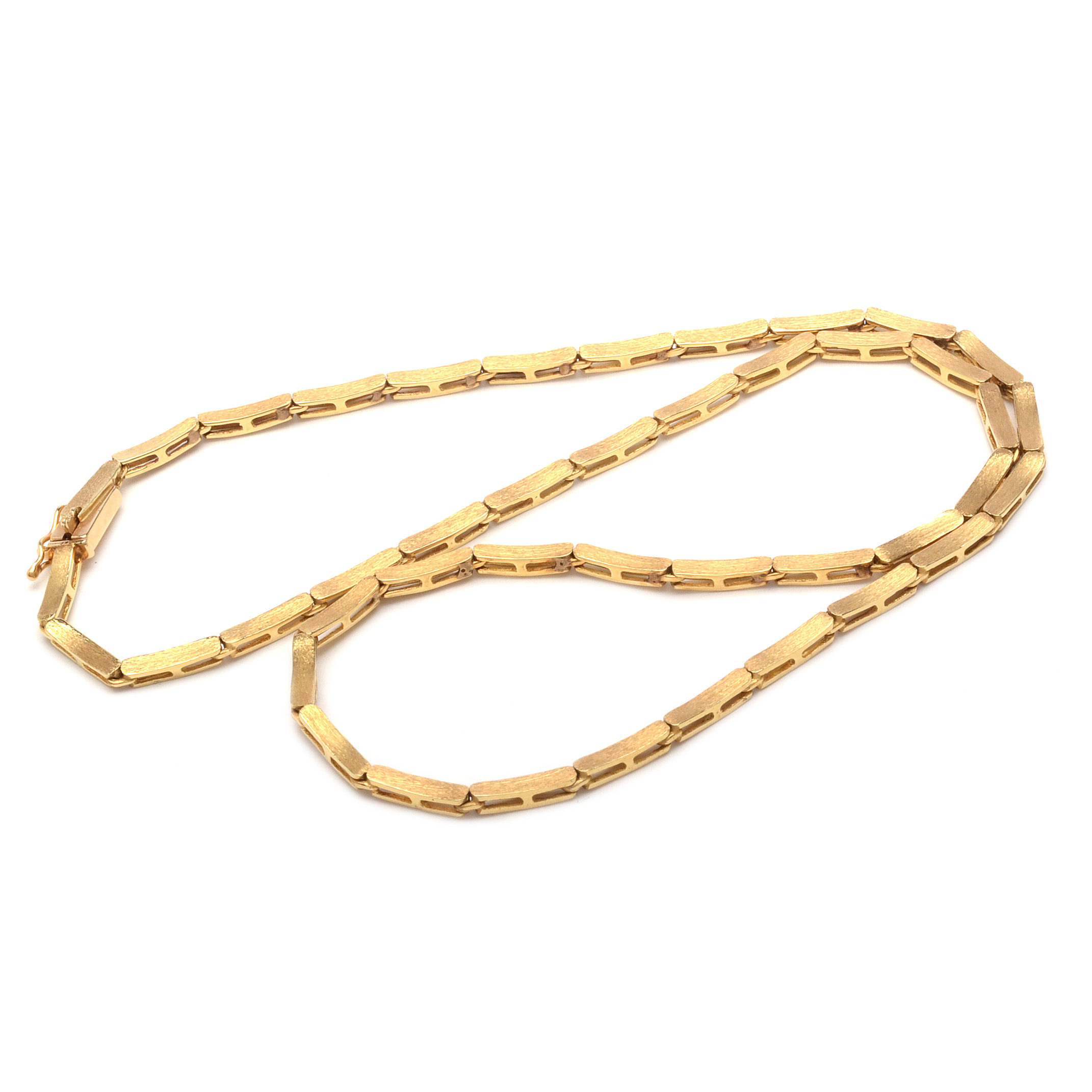 14K Yellow Gold Articulated Link Necklace