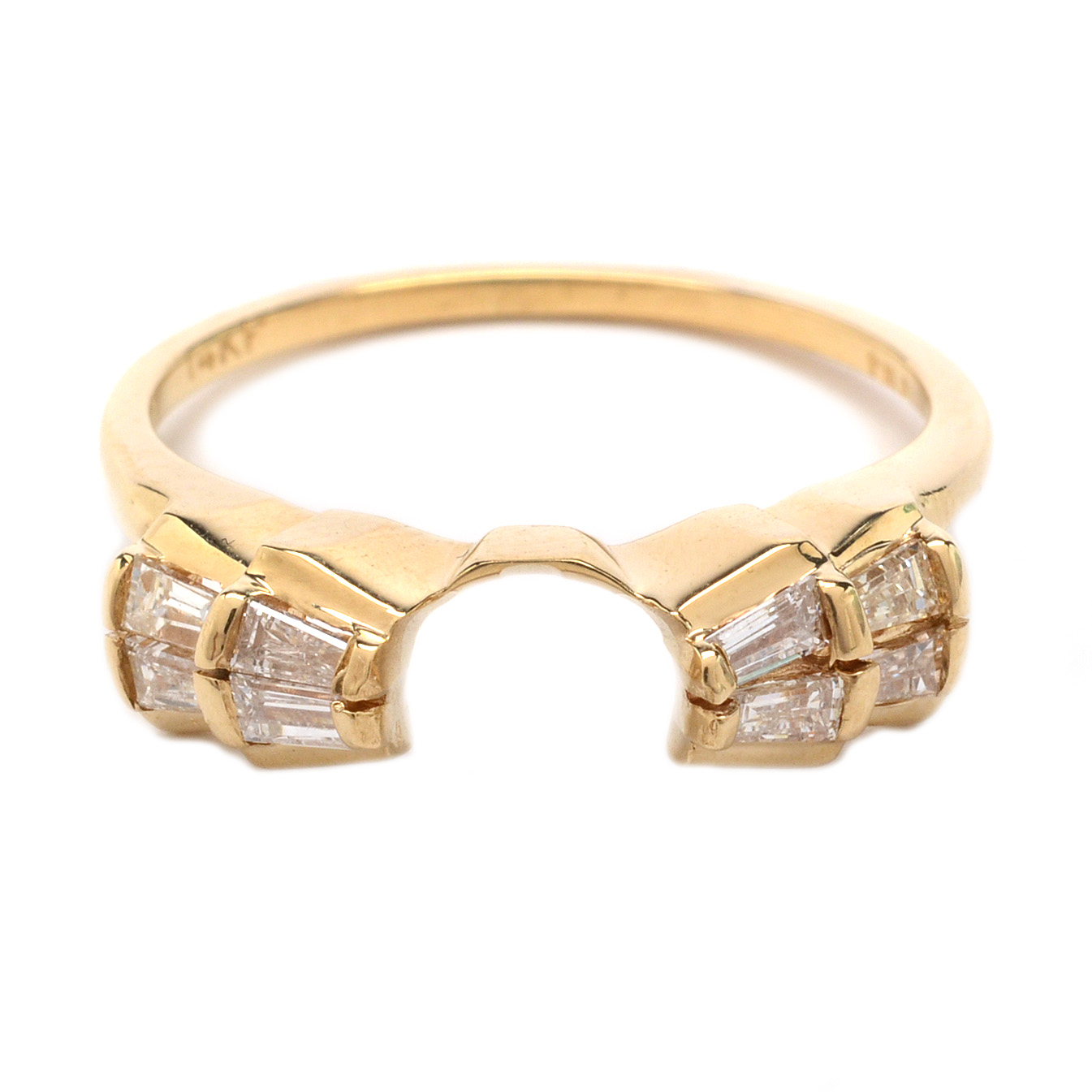 14K Yellow Gold Diamond Bridal Enhancer Ring