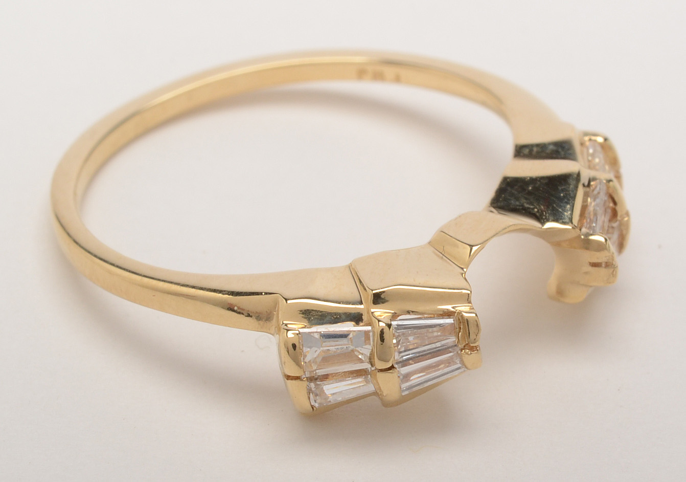 14K Yellow Gold Diamond Bridal Enhancer Ring