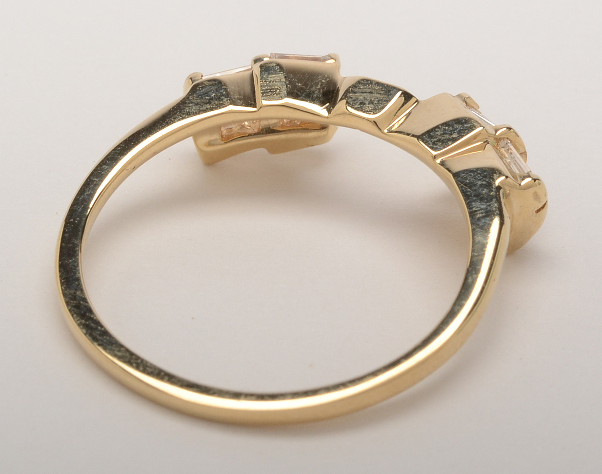 14K Yellow Gold Diamond Bridal Enhancer Ring