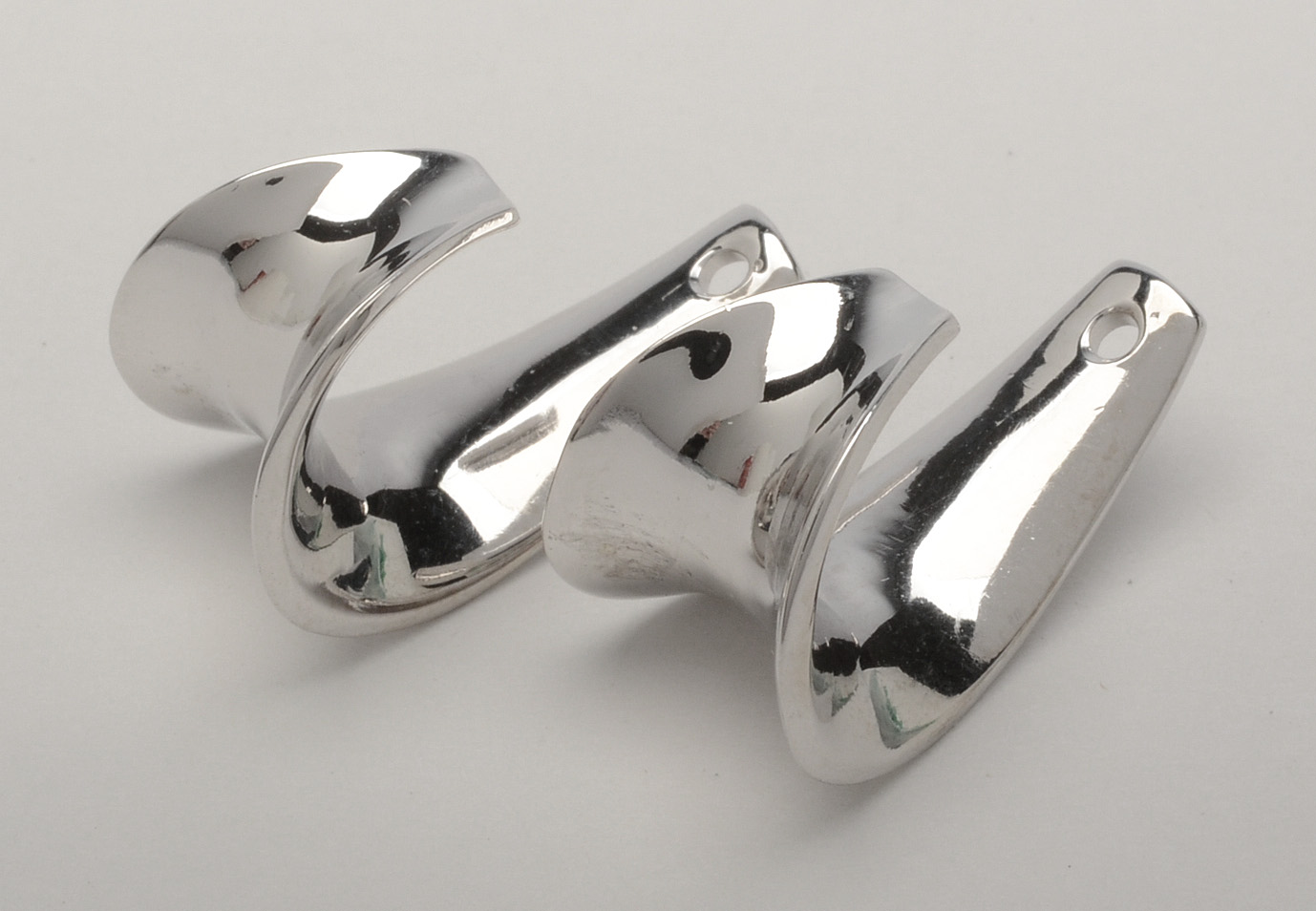 14K White Gold J-Hoop Earring Jackets