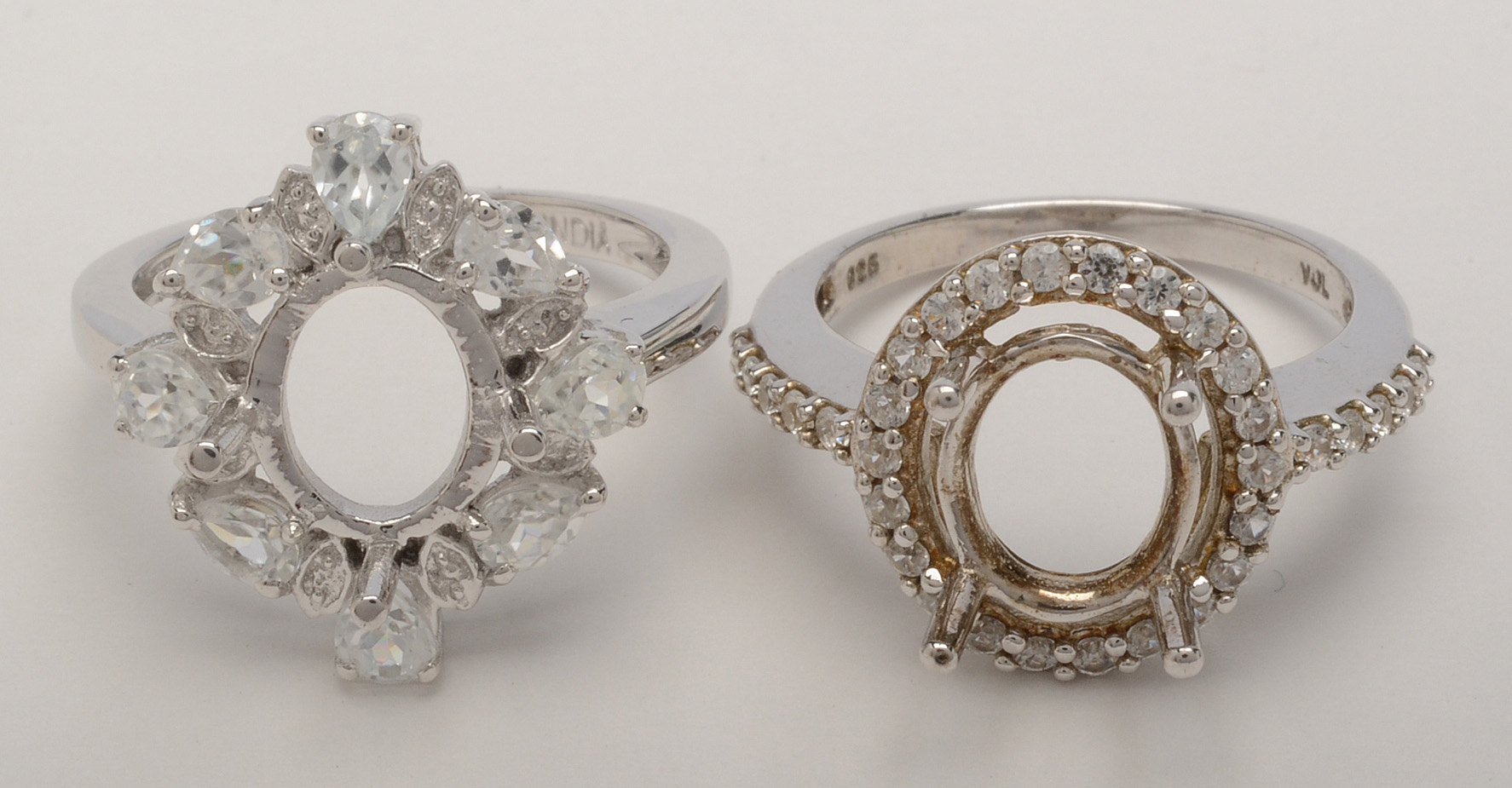 Sterling Silver Ring Semi-Mounts