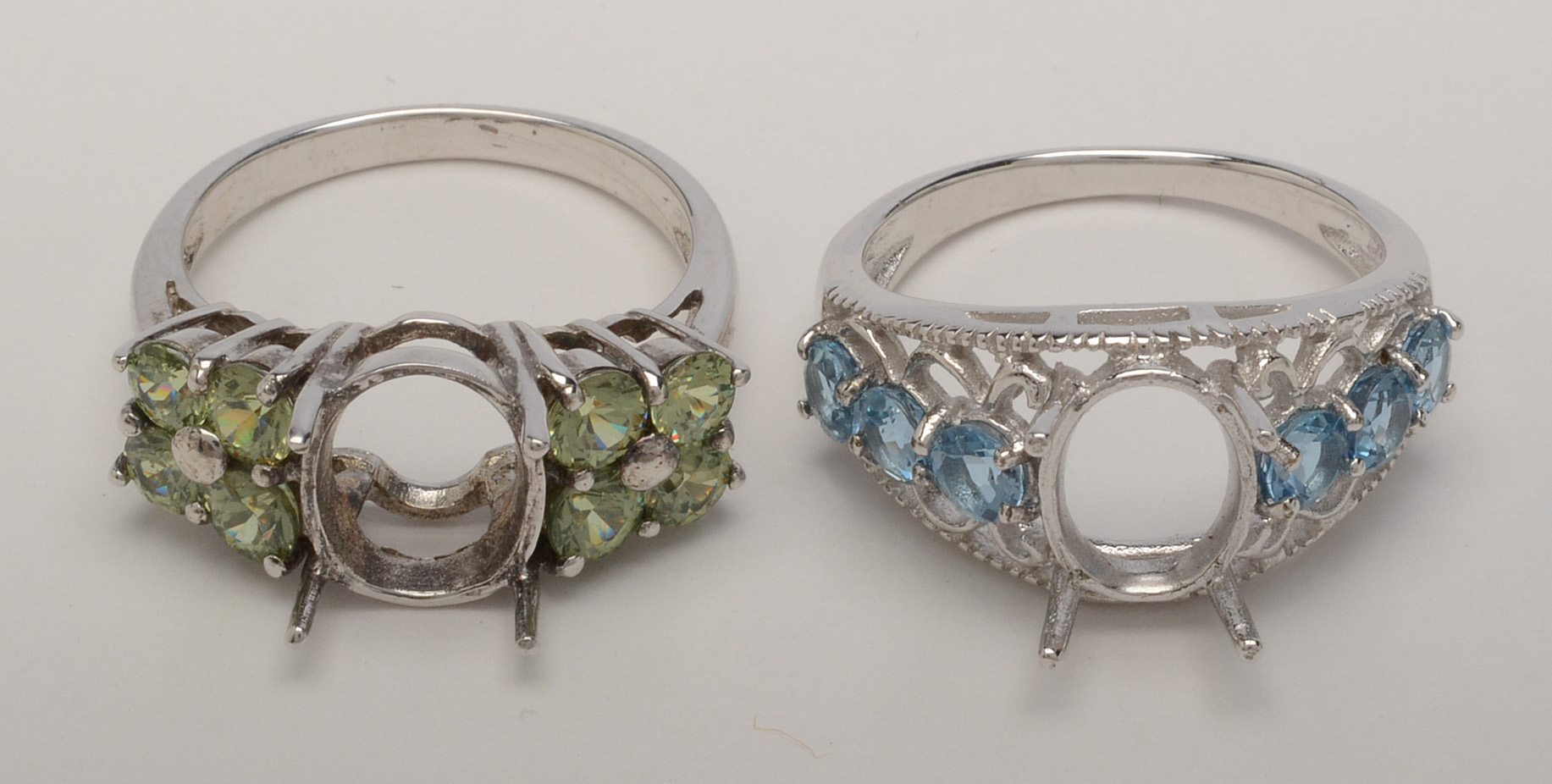 Sterling Silver Ring Semi-Mounts