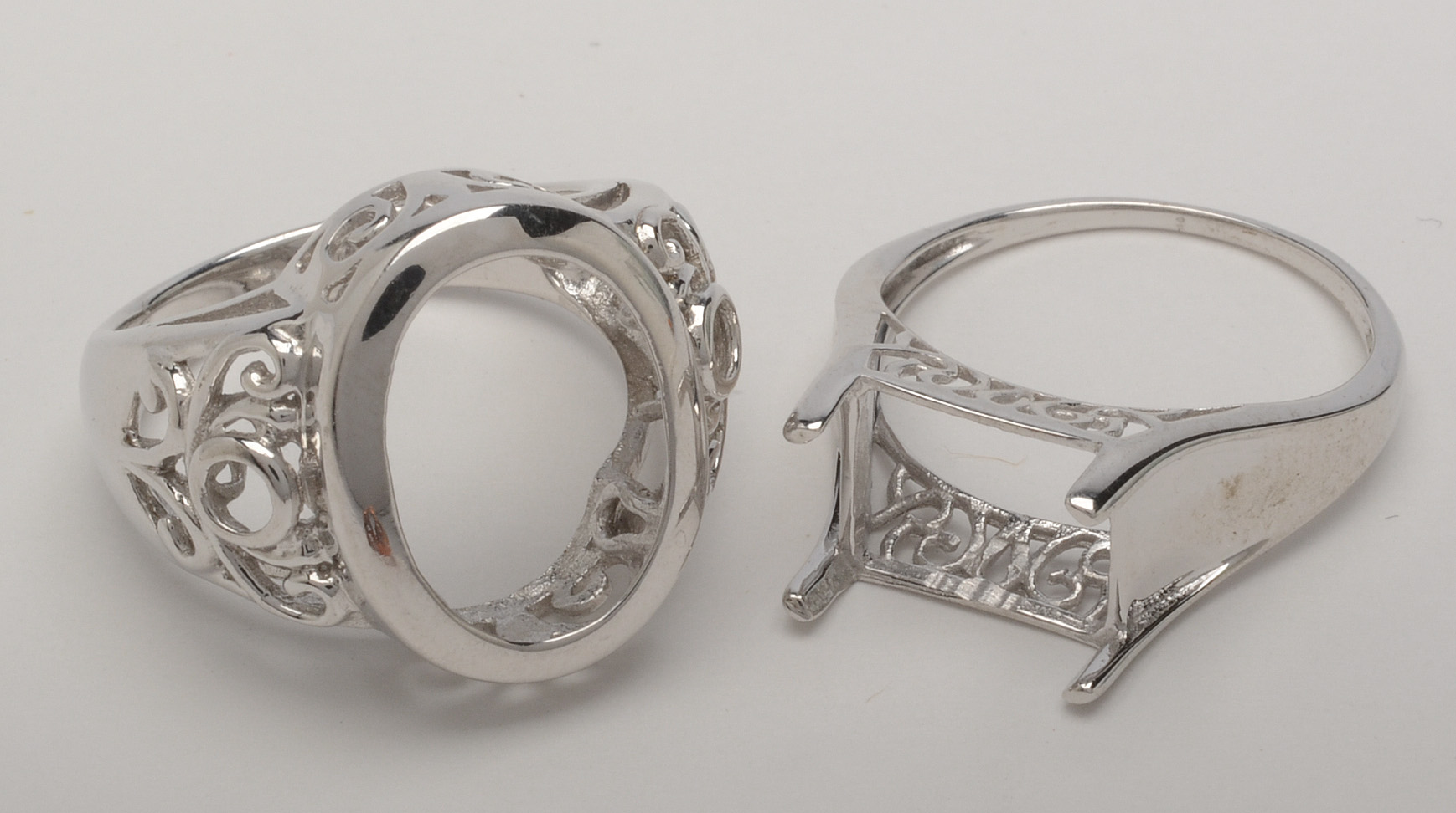Sterling Silver Ring Semi-Mounts