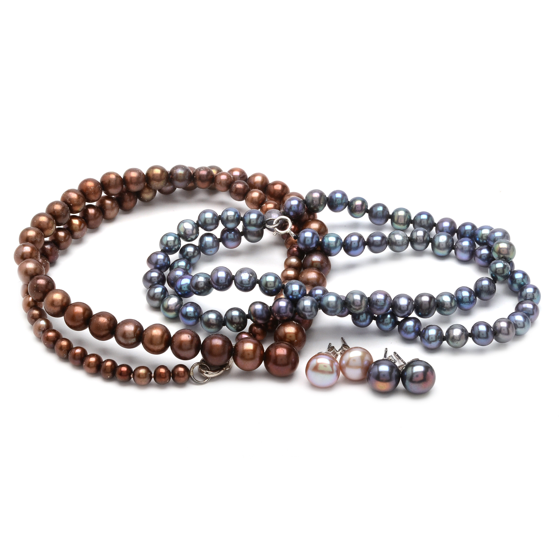 Cultured Pearl Jewelry with Sterling Silver Hardware