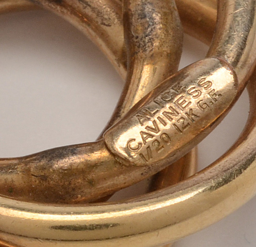 Vintage Alice Caviness and Portrait of Auguste Strobl Brooches