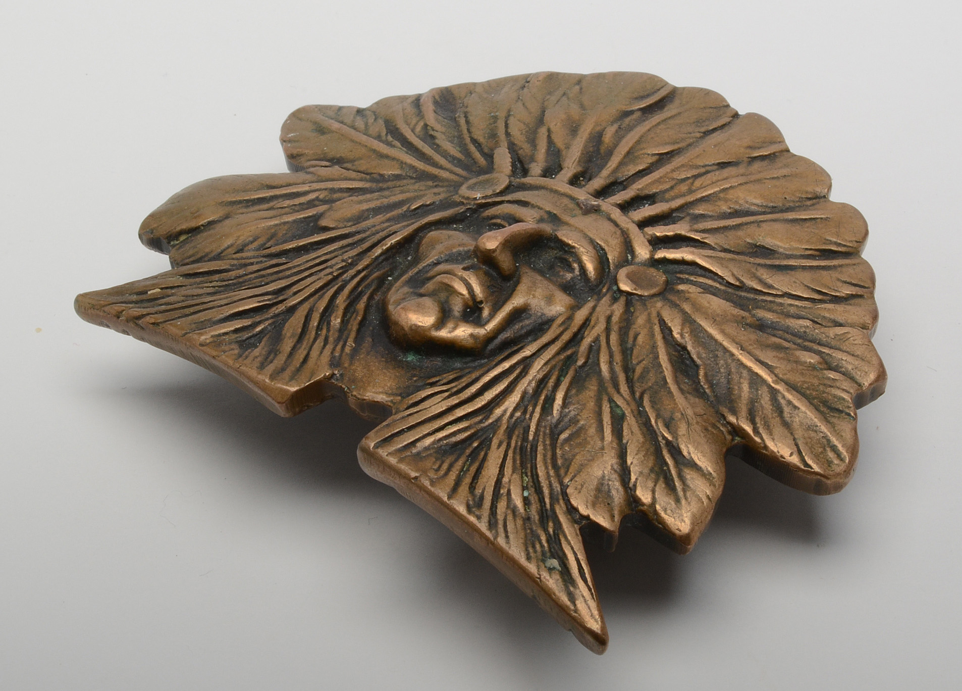 Limited Edition Cast Bronze Chief Unger Belt Buckle