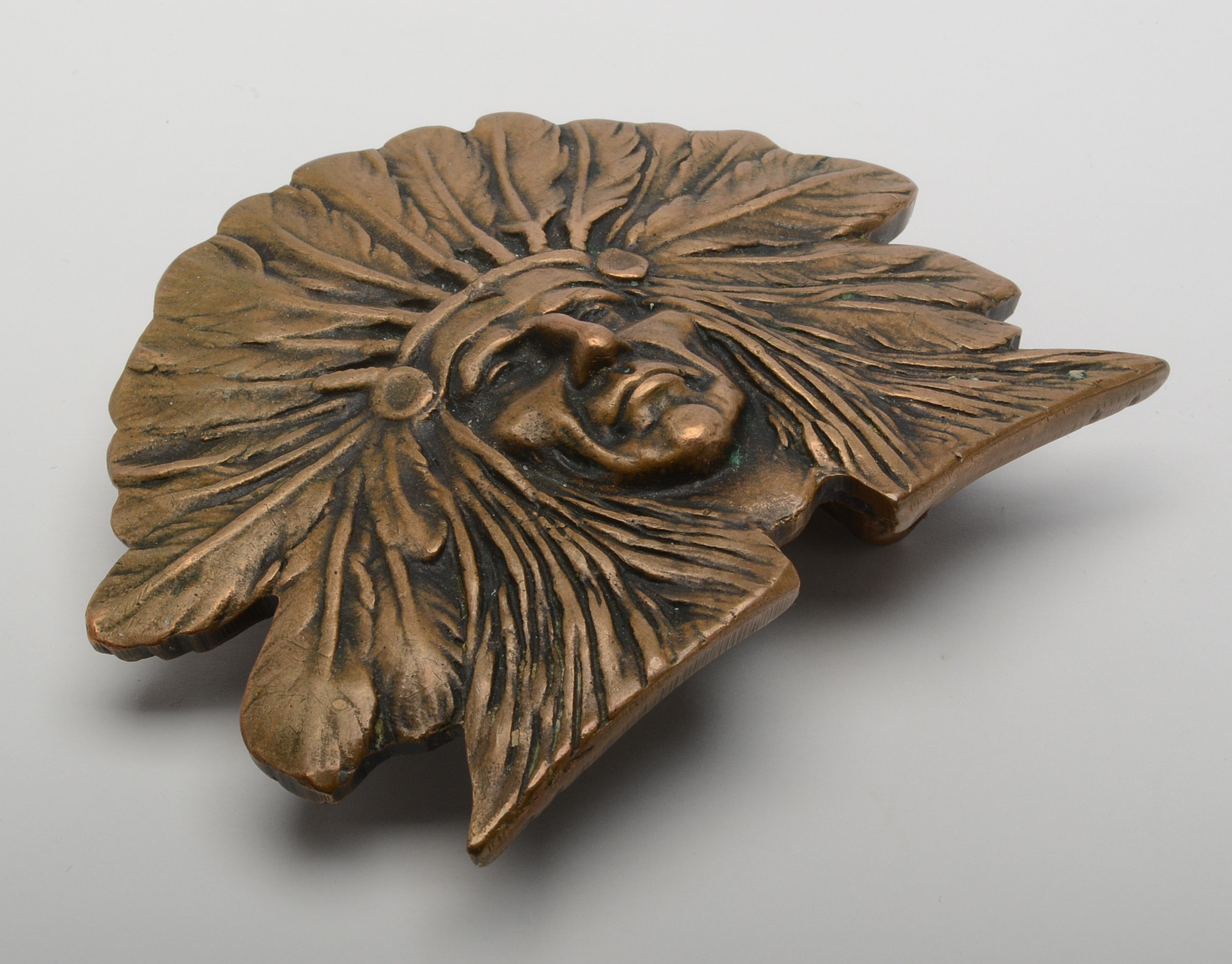 Limited Edition Cast Bronze Chief Unger Belt Buckle