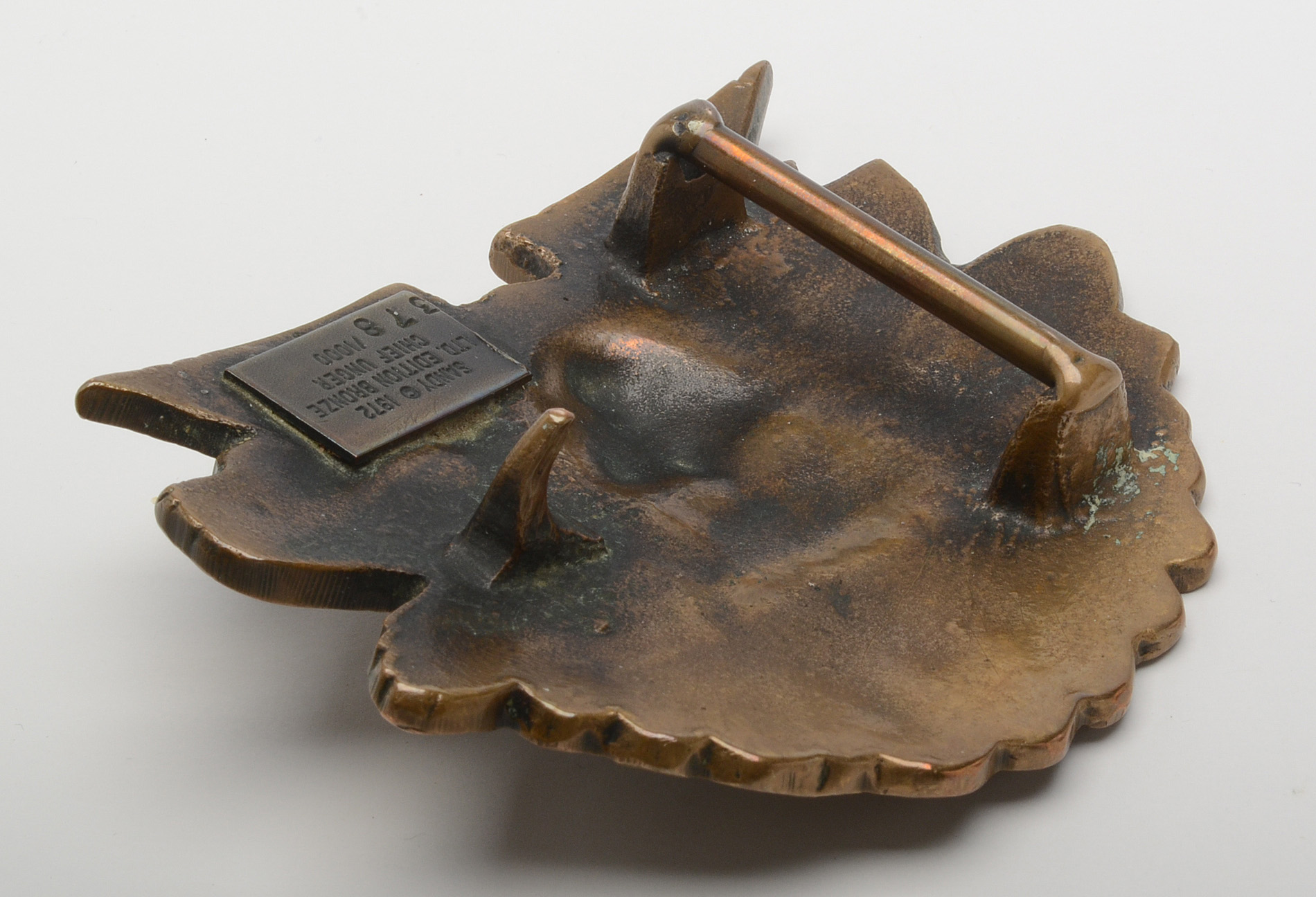 Limited Edition Cast Bronze Chief Unger Belt Buckle