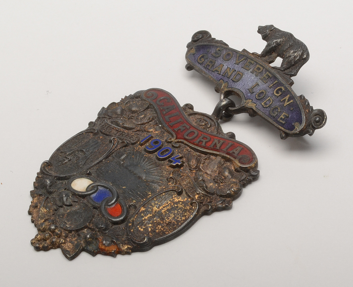 Antique Sterling Silver Odd Fellows Medal