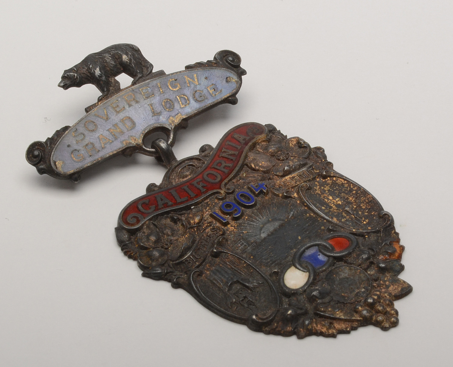 Antique Sterling Silver Odd Fellows Medal