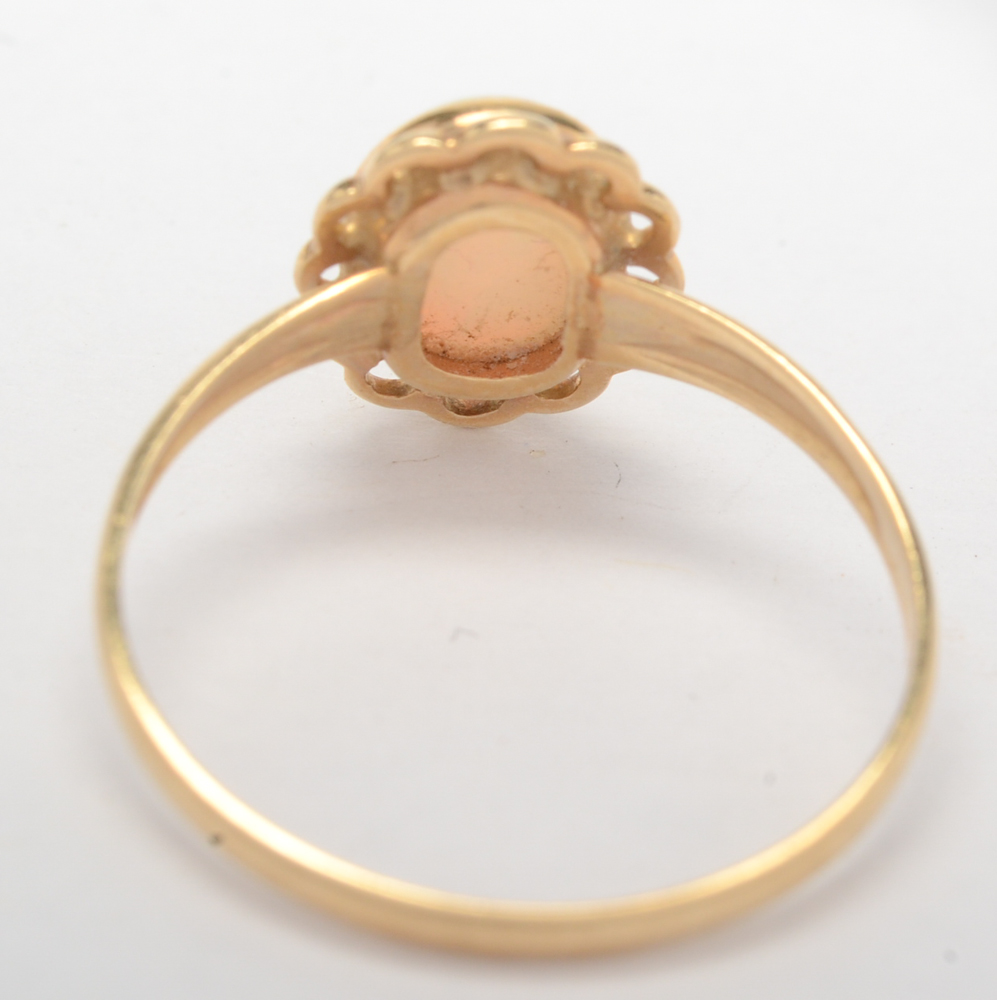 10K Yellow Gold Opal Ring