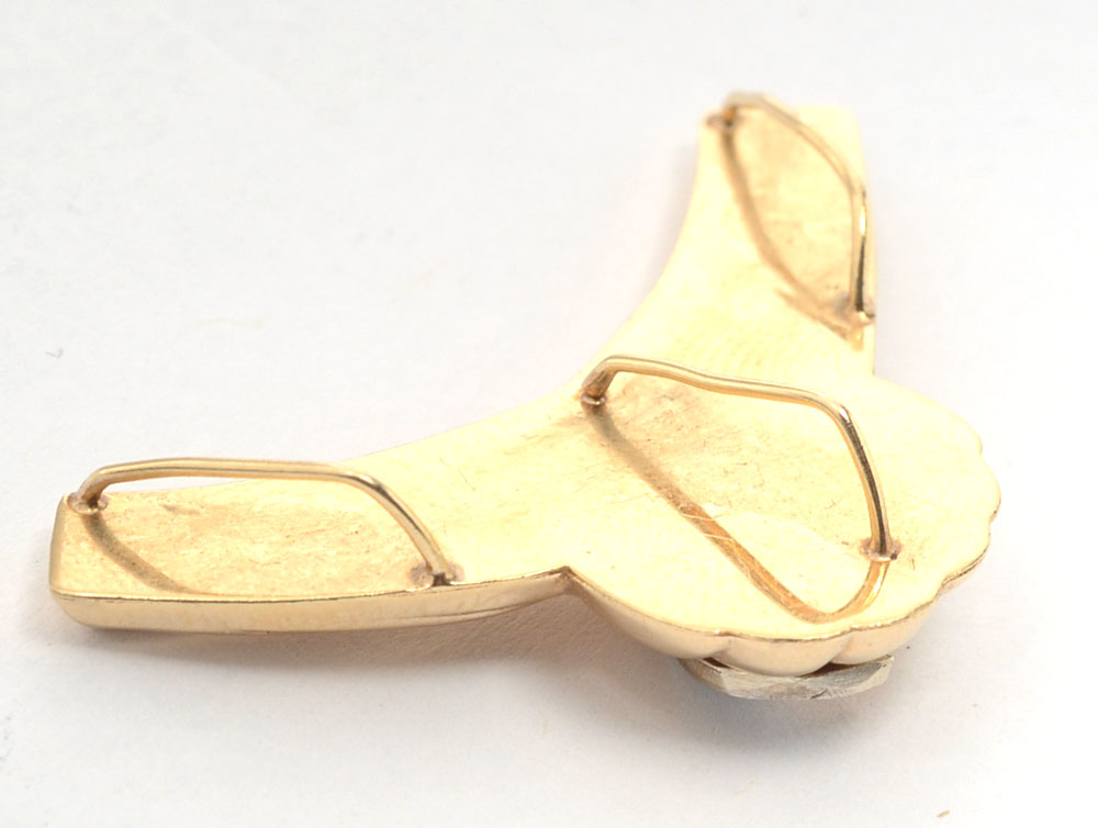 14K Gold and Diamond Slide Pendant