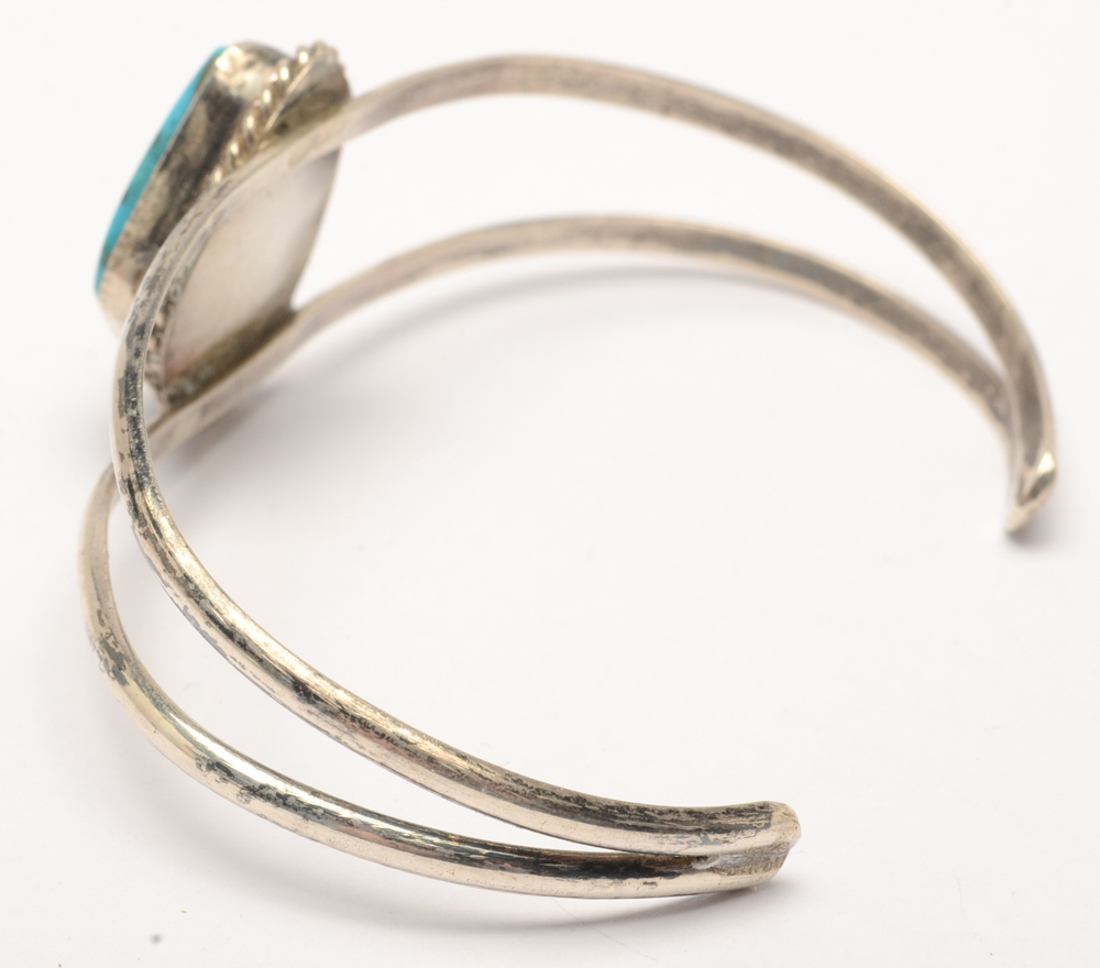 Sterling Silver and Turquoise Cuff Bracelet