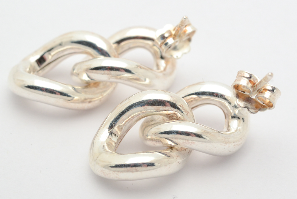 Sterling Silver Necklace and Earrings