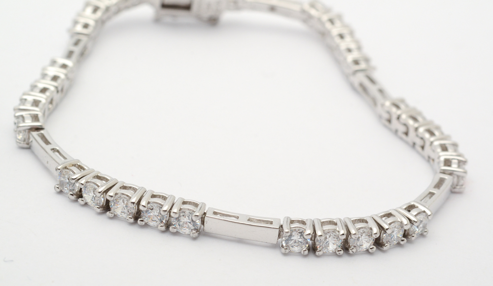 Sterling Silver and Cubic Zirconia Rings and Bracelets