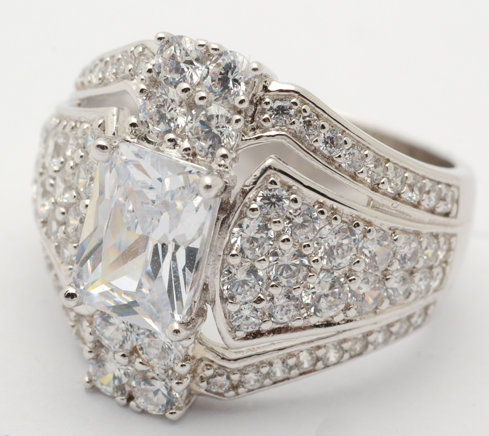 Sterling Silver and Cubic Zirconia Rings and Bracelets