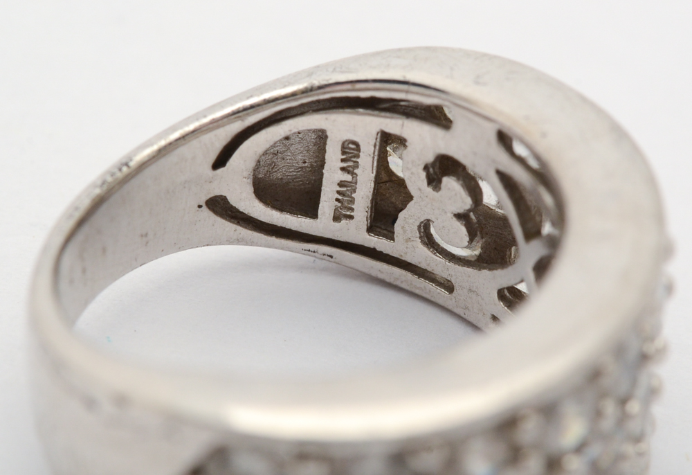 Sterling Silver and Cubic Zirconia Rings and Bracelets