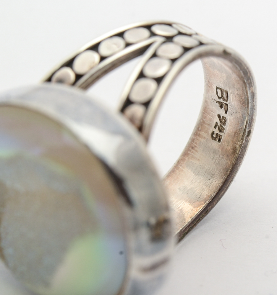 Sterling Silver and Druzy Stone Rings and Pendant