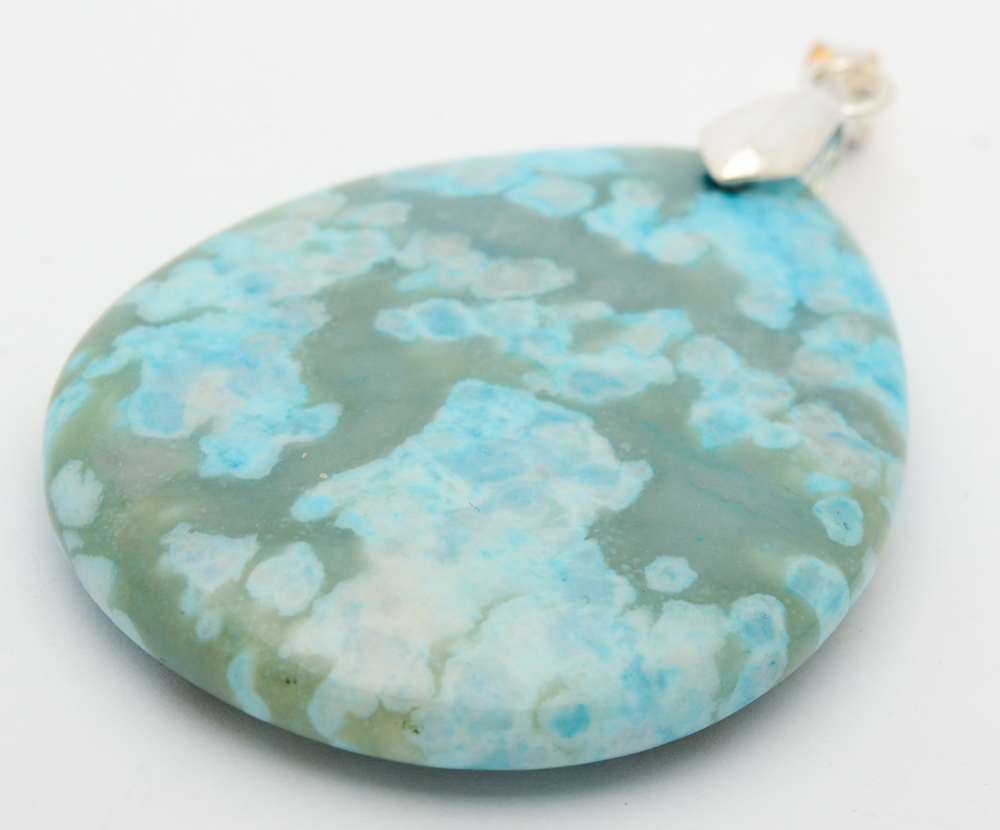 Sterling Silver and Gemstone Pendant Necklaces and Two Jasper Pendants