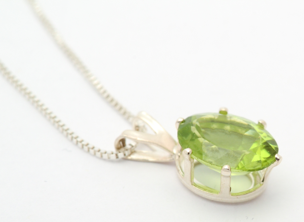 Sterling Silver and Gemstone Pendant Necklaces