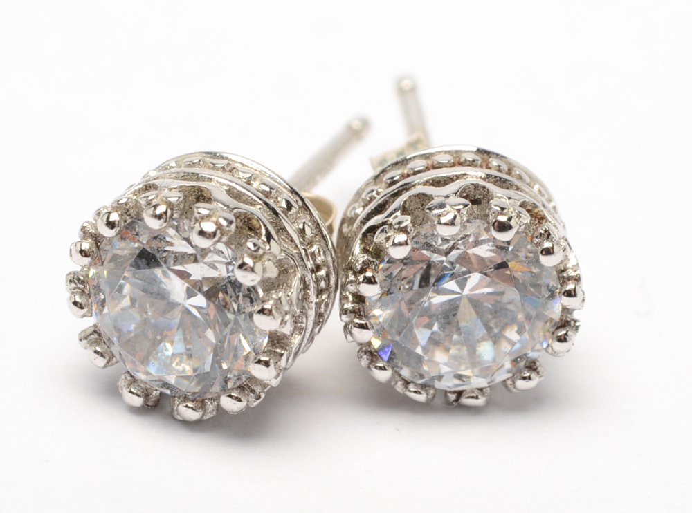 Sterling Silver Jewelry with Cubic Zirconias