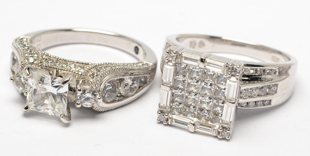 Sterling Silver Jewelry with Cubic Zirconias