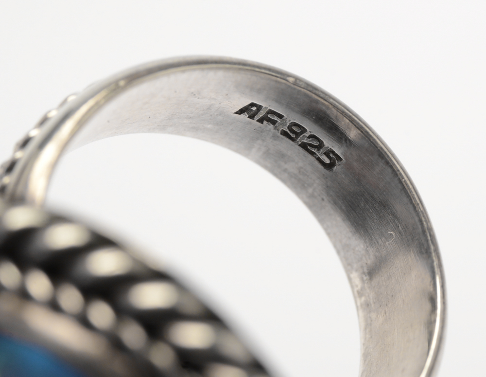 Sterling Silver Druzy Stone Rings