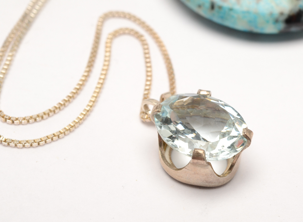 Sterling Silver and Gemstone Jewelry in a Blue Color Palette