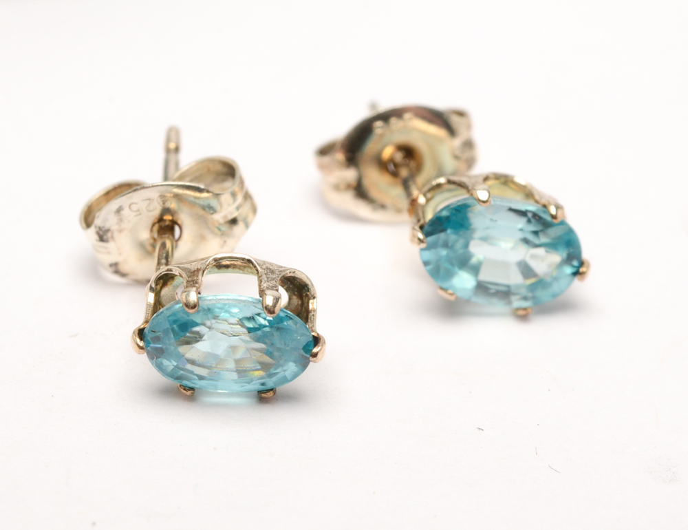 Sterling Silver and Gemstone Jewelry in a Blue Color Palette